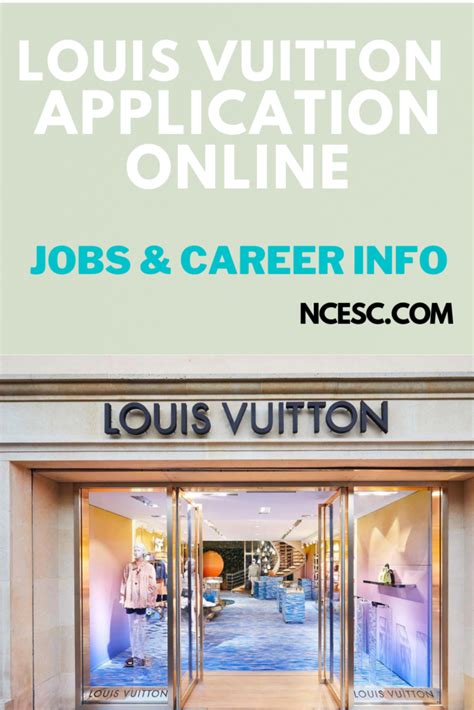 how to get a job in louis vuitton|Louis Vuitton employment opportunities.